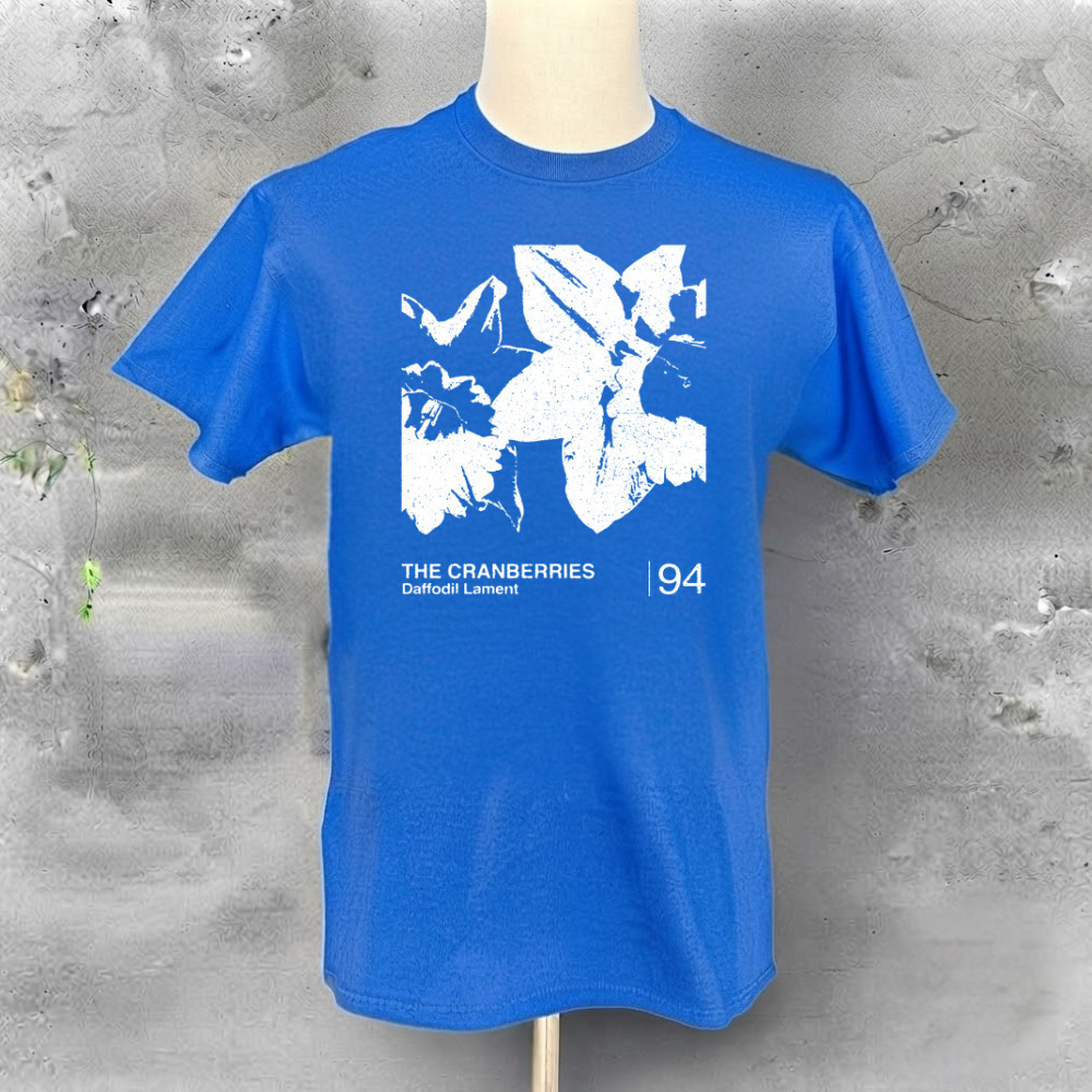 The Cranberries Daffodil Lament 94 Alternative Rock Band Vintage Blue T-Shirt